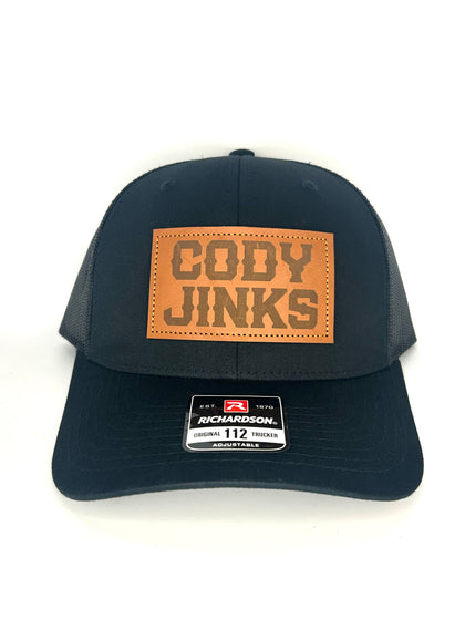 Cody Jinks Leather patch Black hat