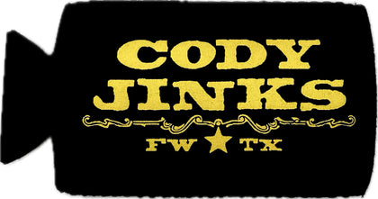 Cody Jinks Slim Black Koozie