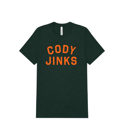 Cody Jinks H. Orange text shirt