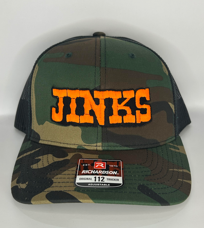 JINKS w/ ORANGE Embroidery Camo hat