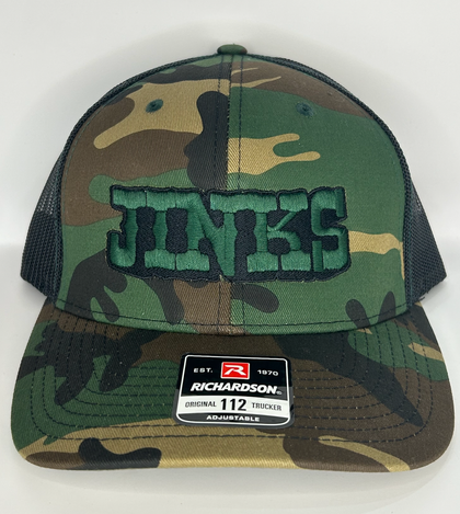 JINKS w/ Dk Green Embroidery Camo hat