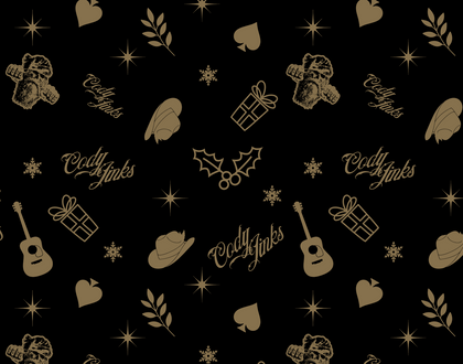 CJ Christmas Blk/Gold Tissue Paper