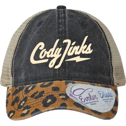 Cody Jinks Ladies Cheetah Print Hat