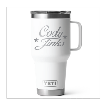 White 20oz Tumbler W/ Handle