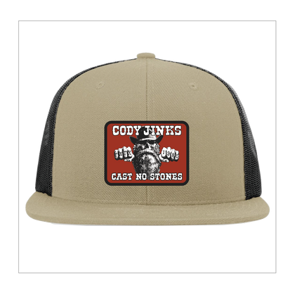 Khaki CNS Rectangle Patch Flatbill Hat