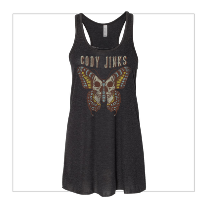 Butterfly Skull Ladies Tank