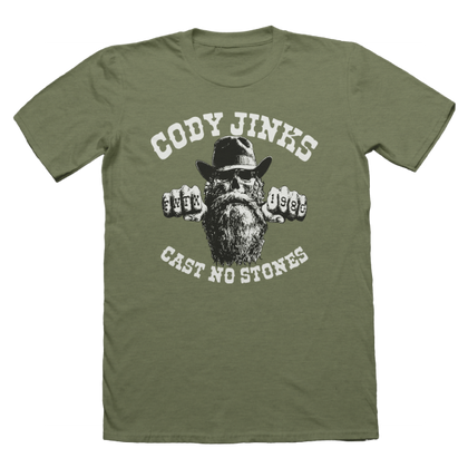 T-Shirt - "Cast No Stones" (OLIVE)