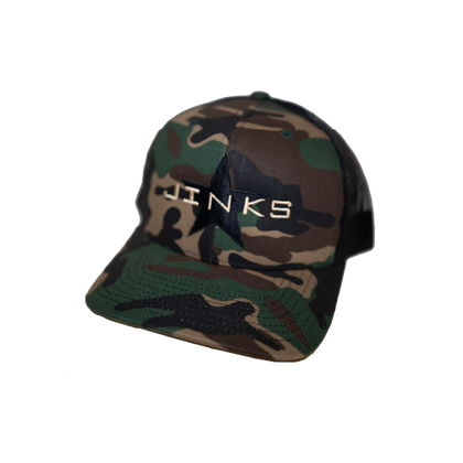 Green Camo Star Patch Hat