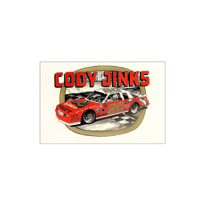 Jinks Old School Nascar-Inspired Poster