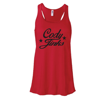 Script Ladies Red Tank